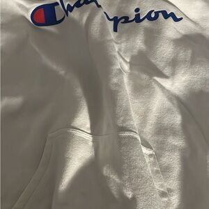 White champion hoodie